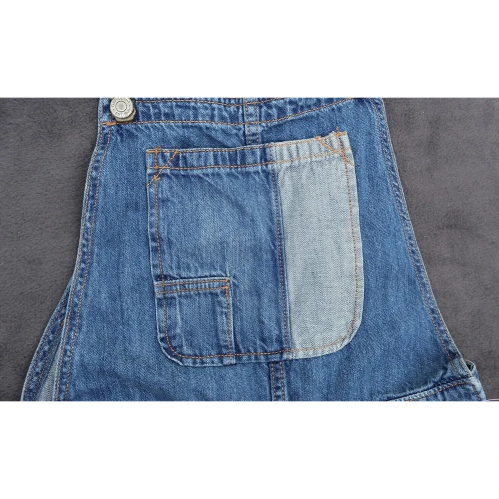 GAP denim overalls girls size XXL Inseam 28”. Unique and Distressed